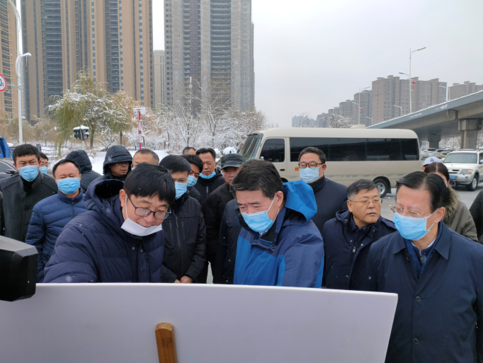 省交通运输厅厅长冯万斌一行来抚实地调研